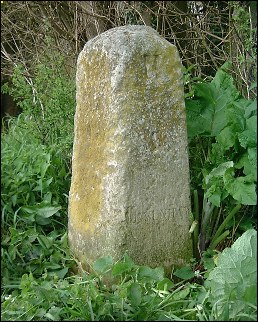 detail of Brent  Eleigh milestone at TL933482