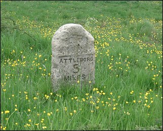 detail of The Common milestone at TM092907