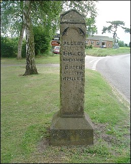 detail of Haddiscoe obelisk at TM444970
