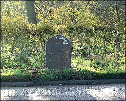 detail of Brough milepost at SK189827