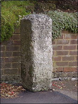 detail of Watton at Stone milestone at TL304191