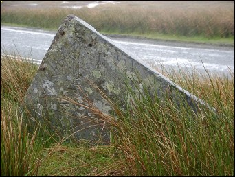 detail of B4406 Junction with B4407 milestone at SH762437