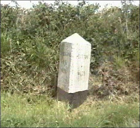 detail of Gilly milestone at SW707236