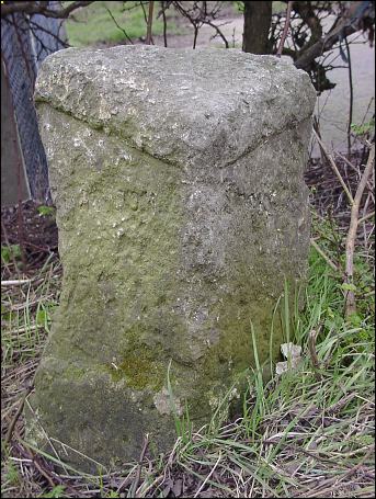 detail of Methwold milestone at TL738945